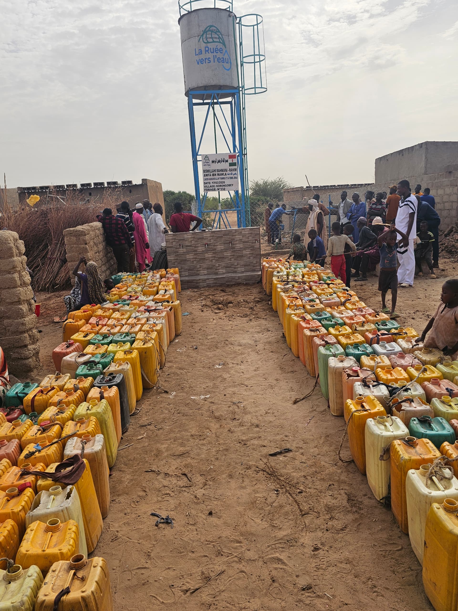 Forage profond et château d'eau au Niger